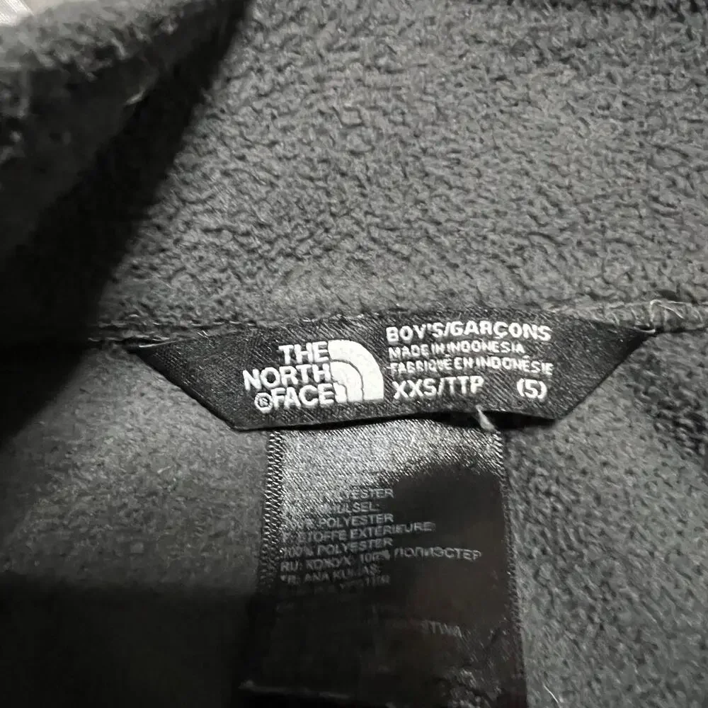 The North Face Coat Kids Youth XXS 5 Gray Hooded 3 in 1 *flaw